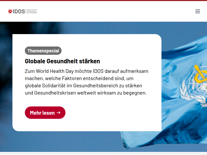 Die aktuelle Kolumne - German Institute of Development and Sustainability (IDOS)
