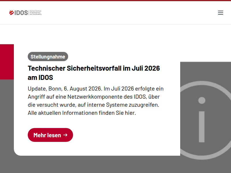 Die aktuelle Kolumne - German Institute of Development and Sustainability (IDOS)