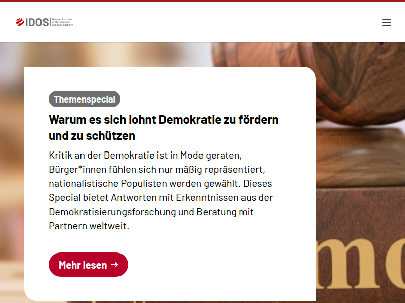 Evolution of dam policies: evidence from the big hydropower states - German Institute of Development and Sustainability (IDOS)