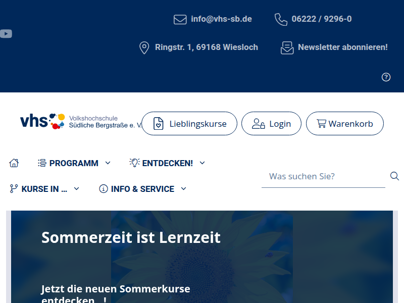 Programm - vhs Südliche Bergstraße e. V.