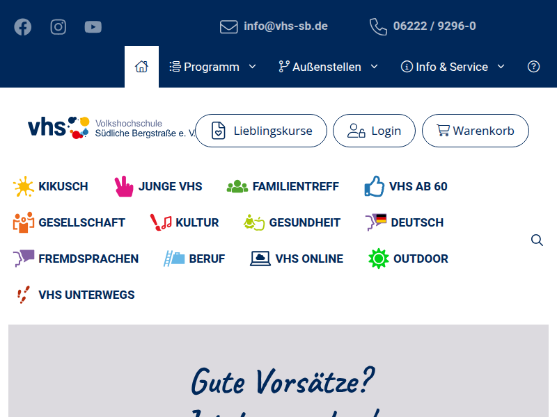 Programm - vhs Südliche Bergstraße e. V.