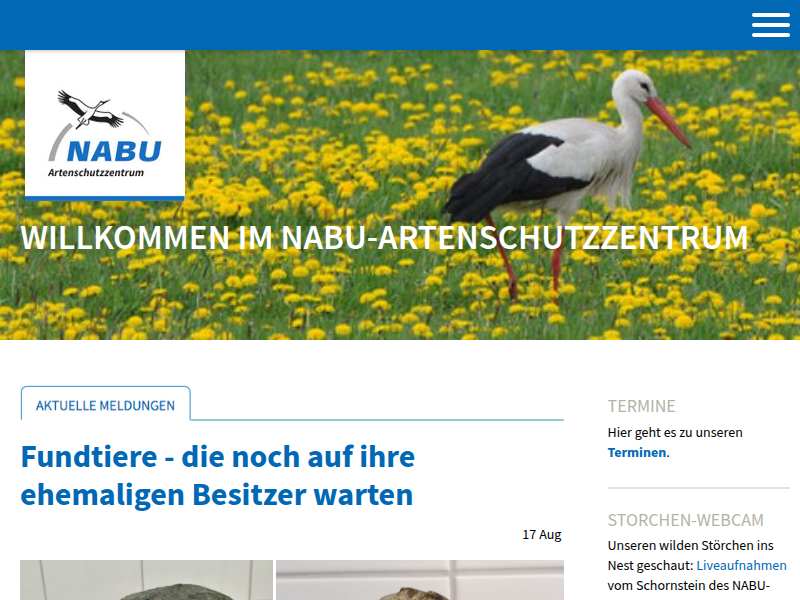 Igel im NABU-Artenschutzzentrum - NABU-Zentrum Leiferde