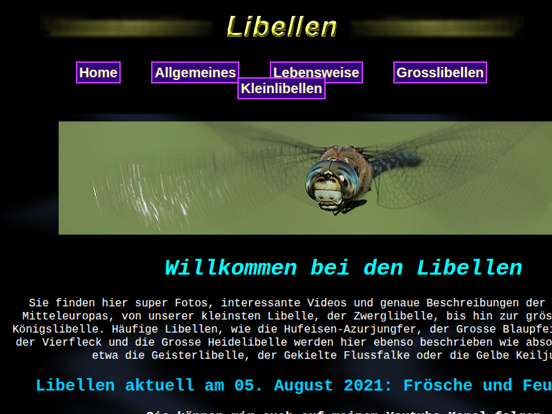 Die Lebensweise der Libellen