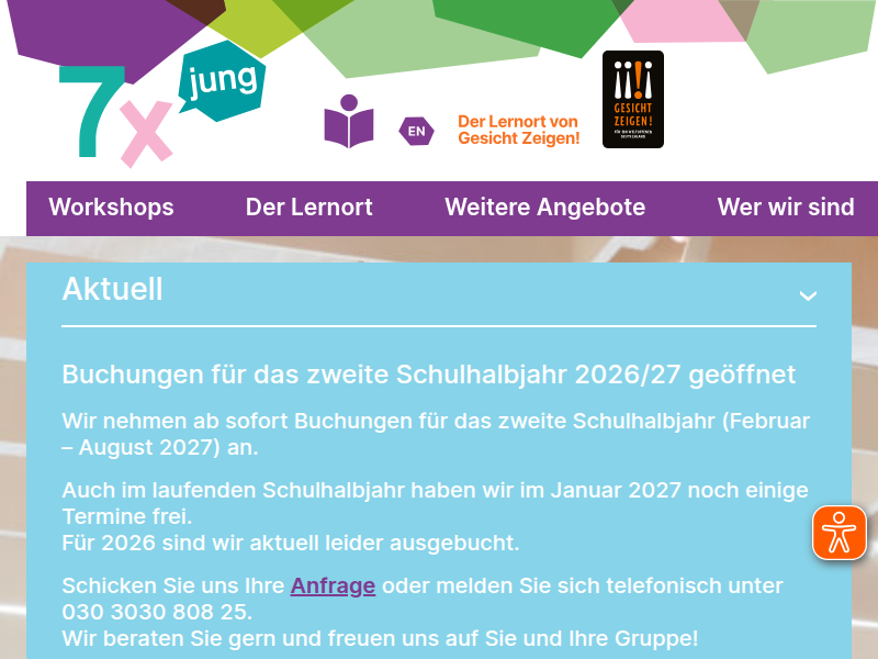 Der Lernort – 7xjung