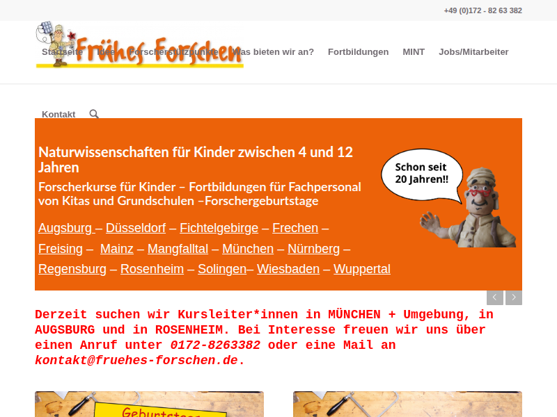 Der Natur auf der Spur - Frühes Forschen