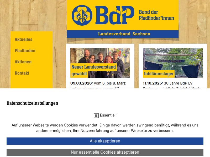 Eine Hütte für die Fenneks | Bund der Pfadfinderinnen und Pfadfinder e.V. - LV Sachsen
