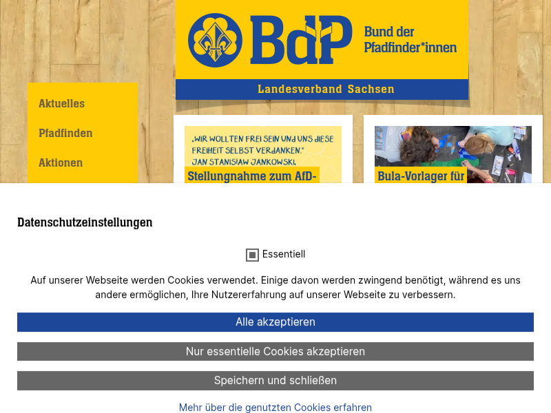 E | Bund der Pfadfinderinnen und Pfadfinder e.V. - LV Sachsen