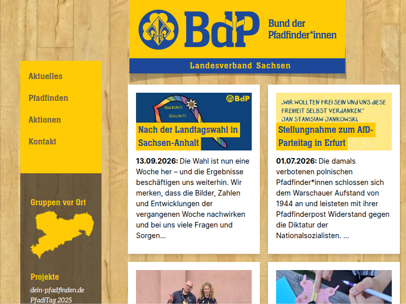 Säggssche Lidderadur | Bund der Pfadfinderinnen und Pfadfinder e.V. - LV Sachsen