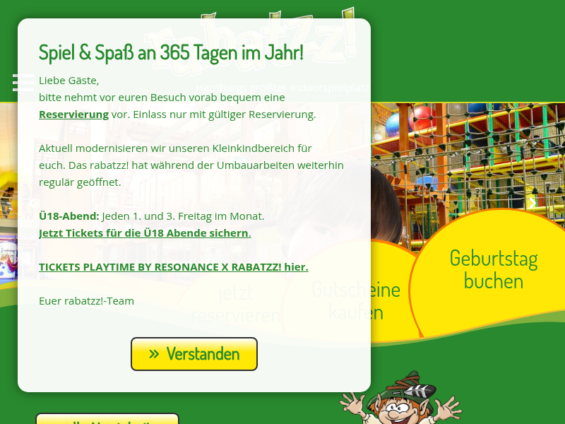 Geburtstag buchen » rabatzz!