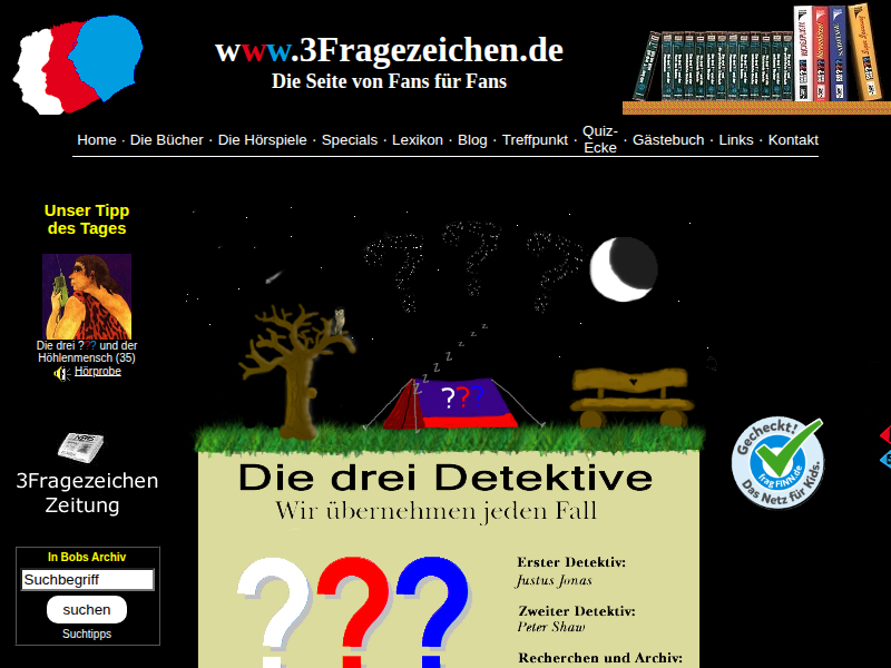 3Fragezeichen.de - Hörspiele - Vampir im Internet