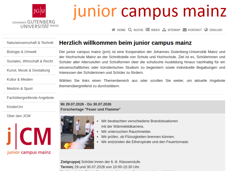 Impressum | junior campus mainz