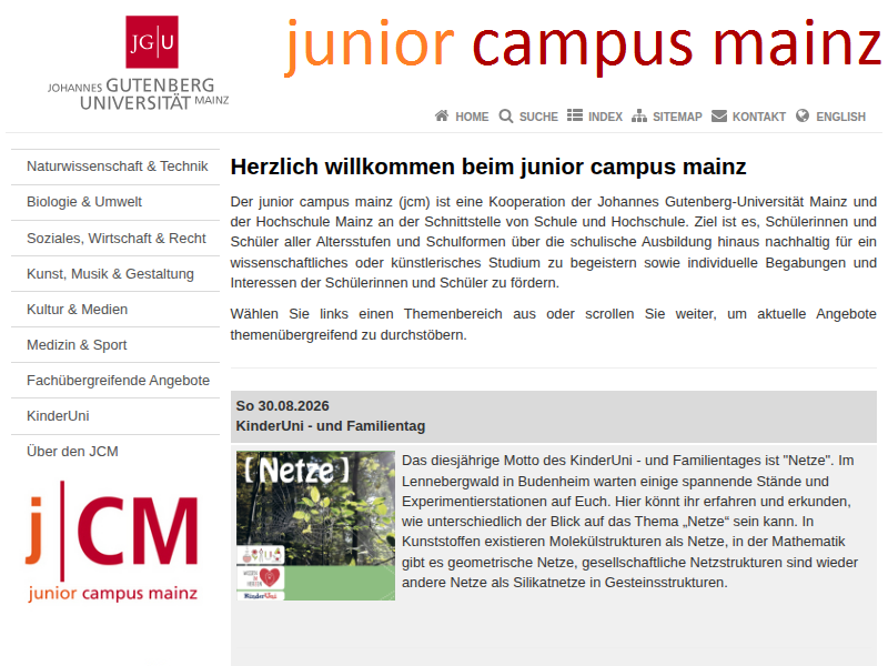 Naturwissenschaft & Technik | junior campus mainz