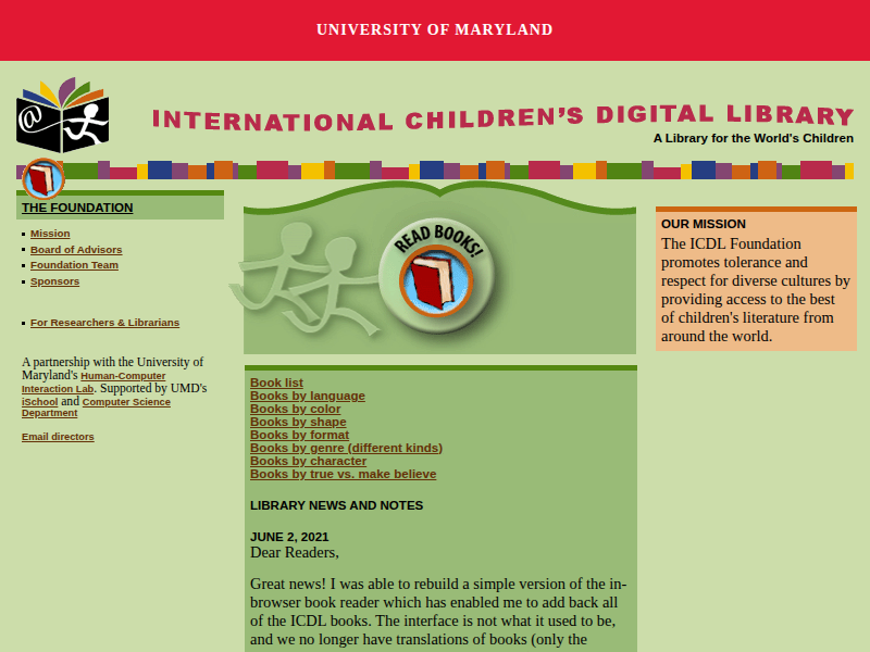 ICDL - International Children's Digital Library