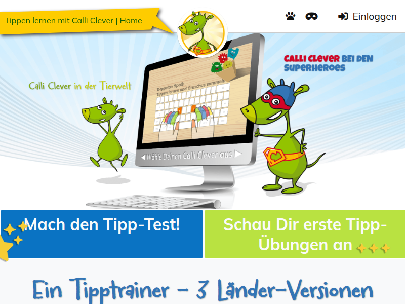 Tipp-Trainer » Calli Clever's TippTrainer für Kinder