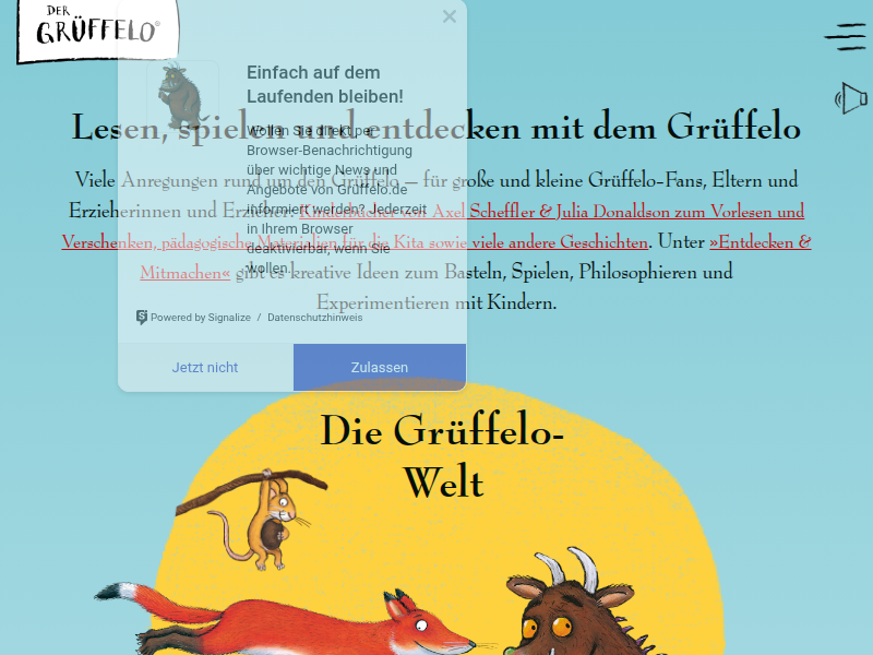 Der Grüffelo - Krabbeltier-Entdeckungstour