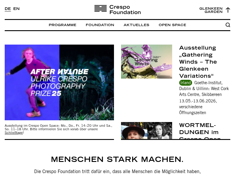 ***AUSGEBUCHT***Klavierabend mit Anna Han in der Ausstellung „After Nature . Ulrike Crespo Photography Prize 25“ - Crespo Foundation