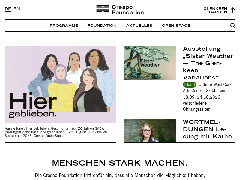 Doireann O’Malley & Elisa T. Bertuzzo - Crespo Foundation