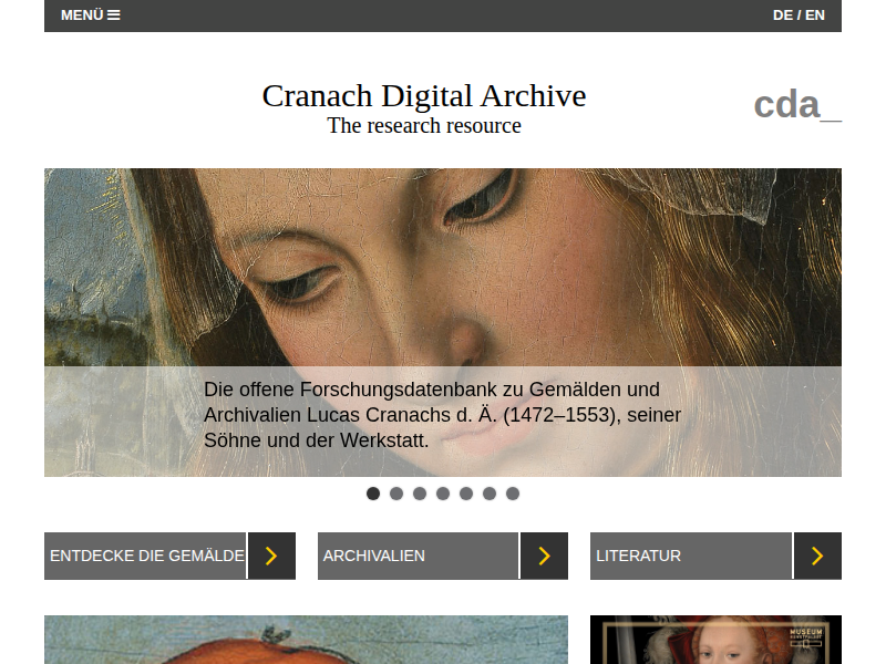 cda :: Gemälde :: Martin Luther im Brustbildnis nach rechts