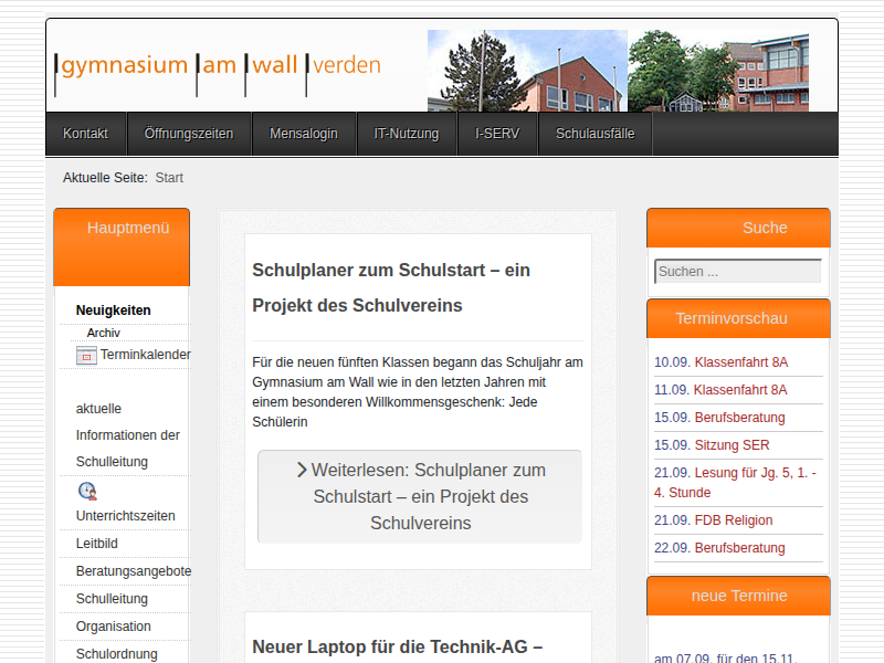 gymnasium am wall – leben am gaw