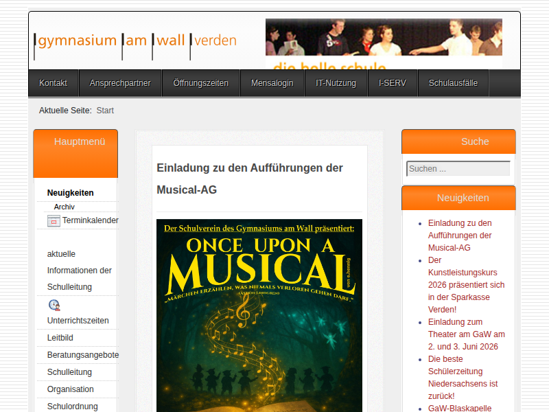 gymnasium am wall – leben am gaw
