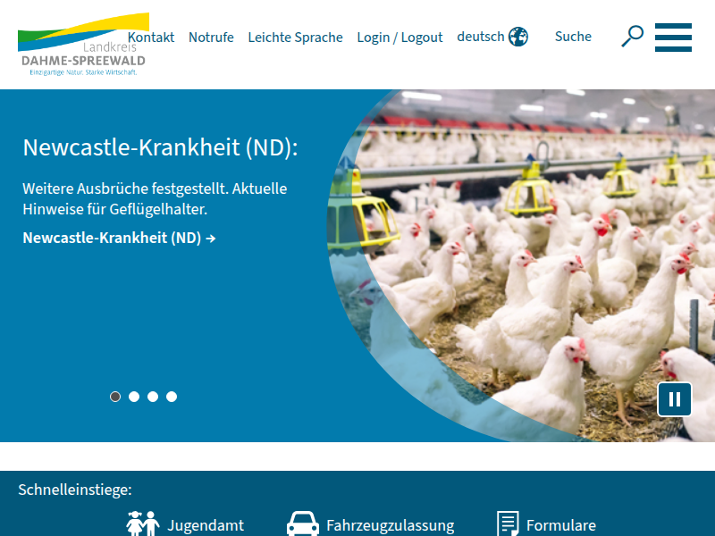Dezernat für Ordnung, Recht, Verbraucherschutz und Europaangelegenheiten - Landkreis Dahme Spreewald