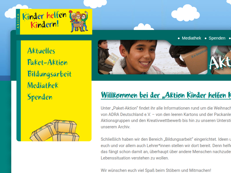 Werbematerialien – Aktion Kinder helfen Kindern