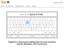 Zehnfingersystem kostenlos lernen | Tipp10 Freeware