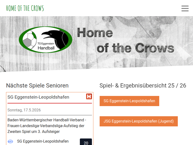Datenschutz - TG Eggenstein - Home of the crows