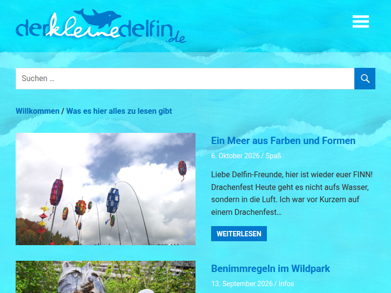 Von wegen „stiller Ozean“ – Der kleine Delfin