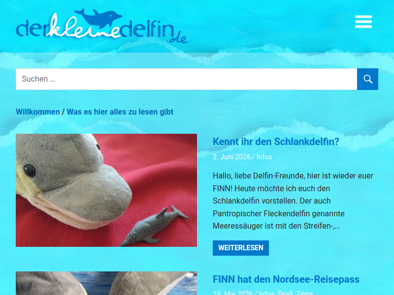 Eselsbrücken und blinde Hühner – Der kleine Delfin