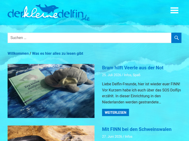 Walgesang und Heringspups – Der kleine Delfin