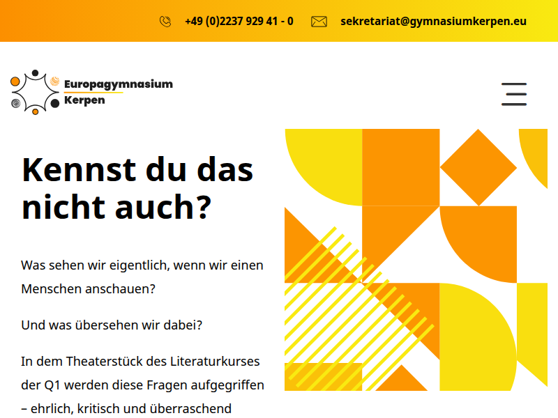 Hand in Hand gegen Rassismus — Europagymnasium Kerpen