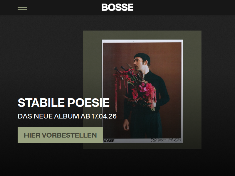 Bosse | Stabile Poesie - 2LP (signiert + limitiert)