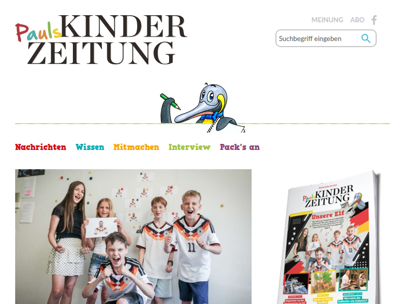 Comic: Kuny und Venta - Interview - Pauls Kinderzeitung