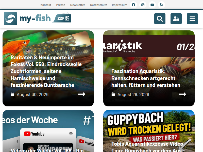 Naturprodukte - my-fish - Aus Freude an der Aquaristik
