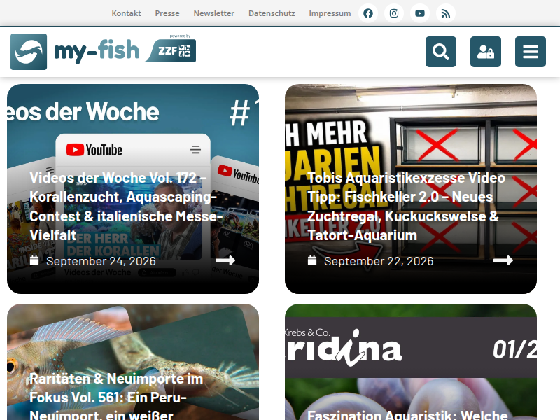 Das Schulaquarium - Lehrer - my-fish - Aus Freude an der Aquaristik