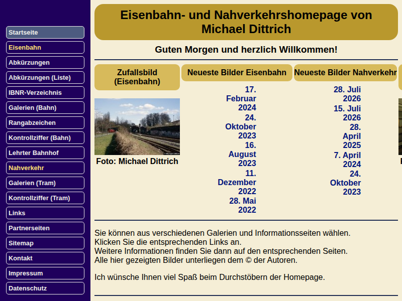 Eisenbahn- und Nahverkehrshomepage von Michael Dittrich - Abkürzungsverzeichnis der Betriebsstellen