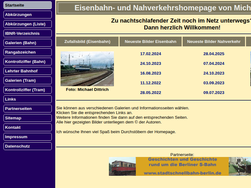 Eisenbahn- und Nahverkehrshomepage von Michael Dittrich - Abkürzungsverzeichnis der Betriebsstellen