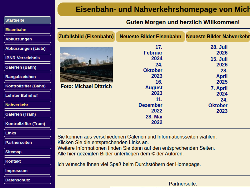 Eisenbahn- und Nahverkehrshomepage von Michael Dittrich - Abkürzungsverzeichnis der Betriebsstellen