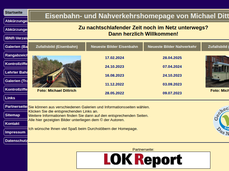 Eisenbahn- und Nahverkehrshomepage von Michael Dittrich - Abkürzungsverzeichnis der Betriebsstellen
