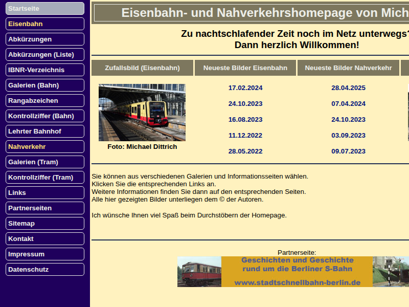 Eisenbahn- und Nahverkehrshomepage von Michael Dittrich - Abkürzungsverzeichnis der Betriebsstellen