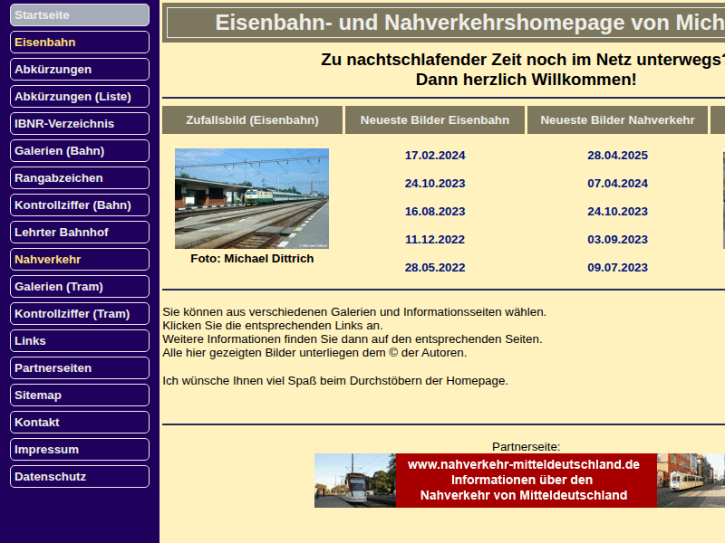 Eisenbahn- und Nahverkehrshomepage von Michael Dittrich - Abkürzungsverzeichnis der Betriebsstellen
