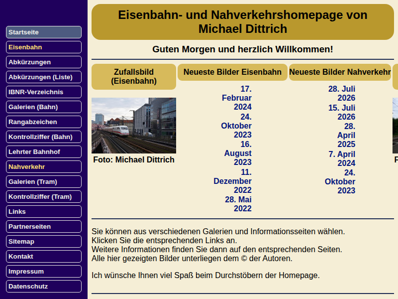 Eisenbahn- und Nahverkehrshomepage von Michael Dittrich - Abkürzungsverzeichnis der Betriebsstellen