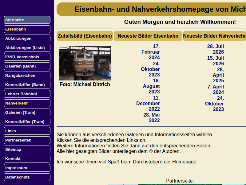 Eisenbahn- und Nahverkehrshomepage von Michael Dittrich - Abkürzungsverzeichnis der Betriebsstellen
