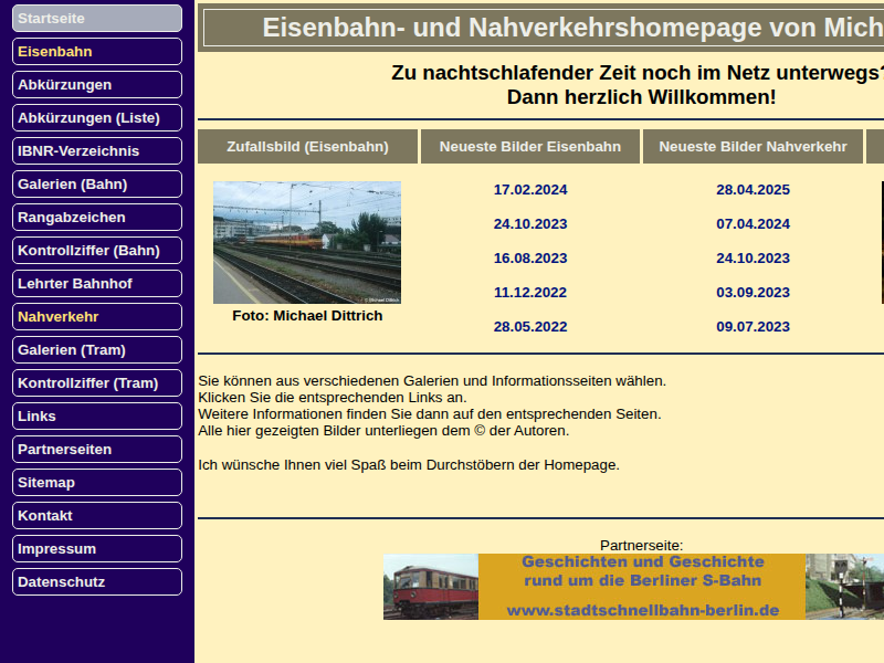 Eisenbahn- und Nahverkehrshomepage von Michael Dittrich - Abkürzungsverzeichnis der Betriebsstellen
