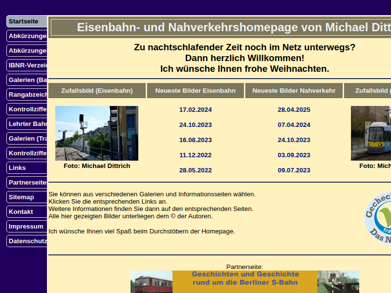 Eisenbahn- und Nahverkehrshomepage von Michael Dittrich - Abkürzungsverzeichnis der Betriebsstellen