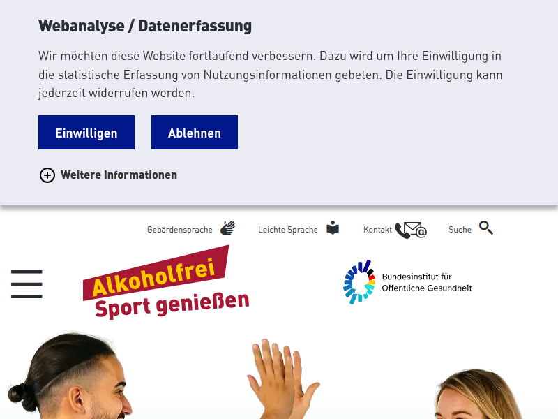 Datenschutz » Alkoholfrei Sport genießen