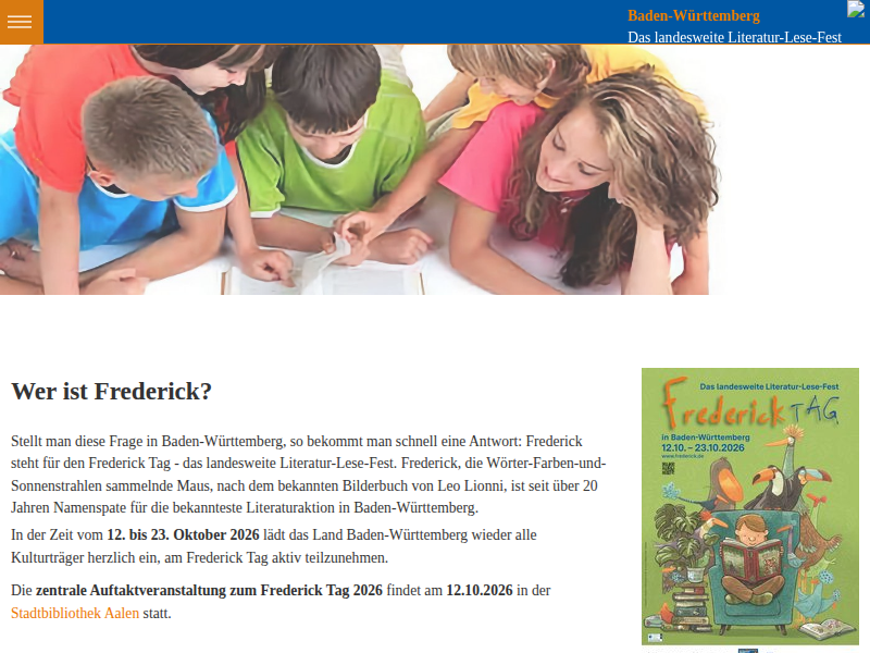 Frederick: Institutionen