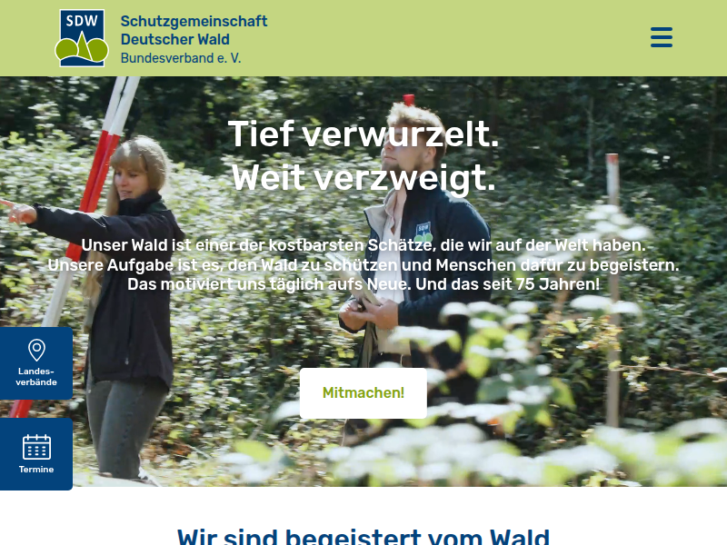 Aktionstag: Baumpflanzung am Tag der Deutschen Einheit: SDW