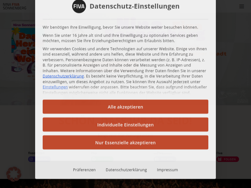 Datenschutz - Nina FIVA Sonnenberg